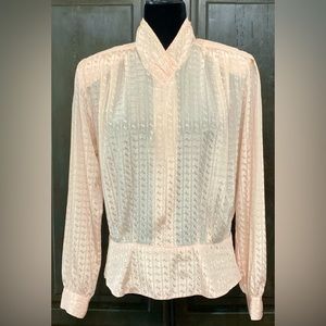 Nicola soft pink vintage blouse- size 10